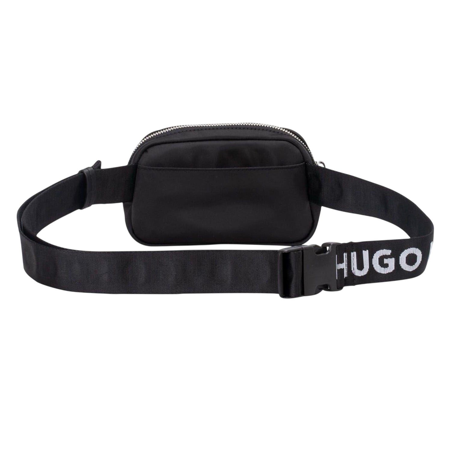 Black - Back - Hugo Logo Nylon Hip Bag