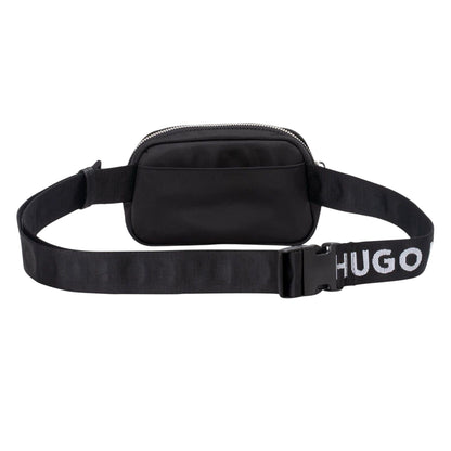 Black - Back - Hugo Logo Nylon Hip Bag