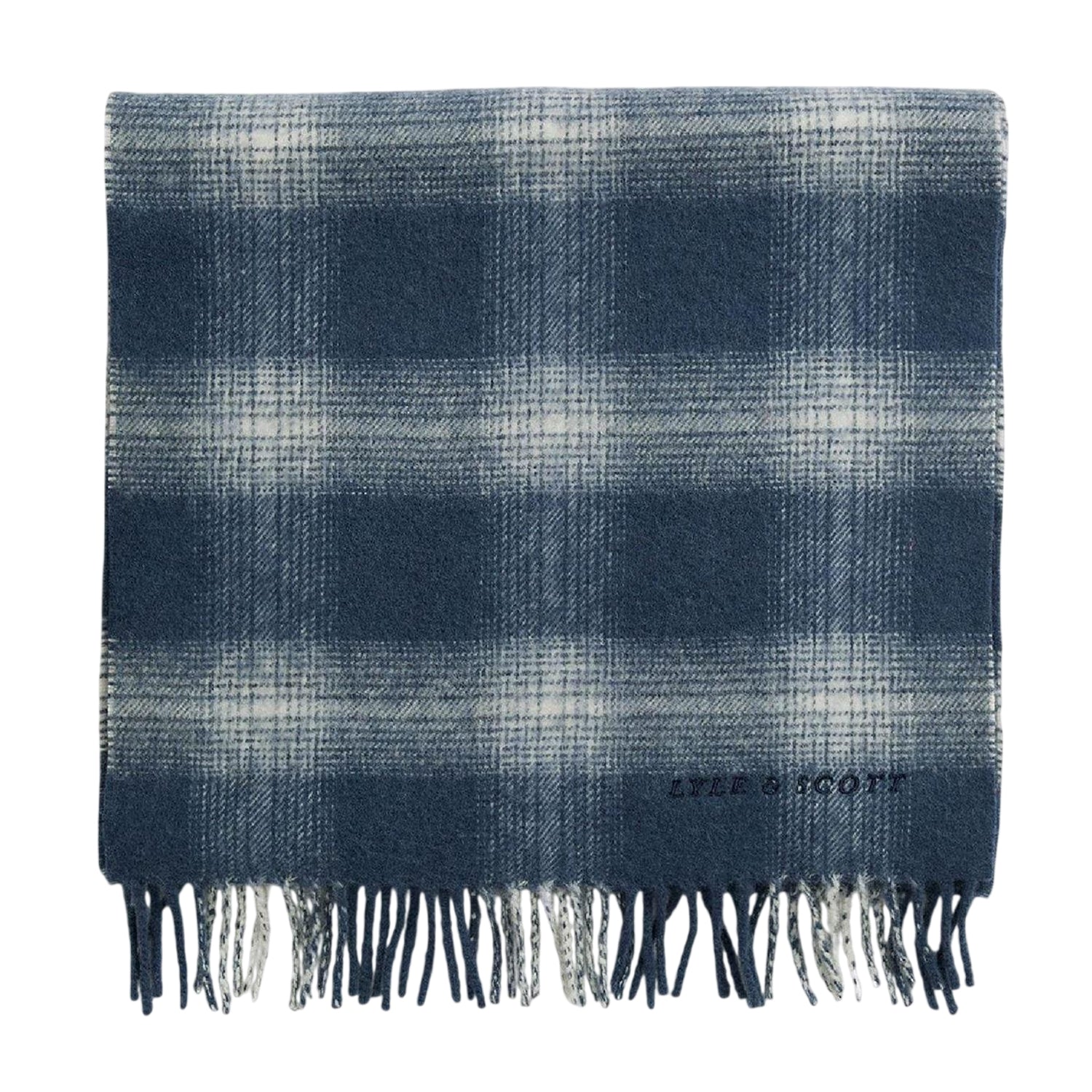 Black - Front - Lyle & Scott Lambswool Blend Winter Scarf