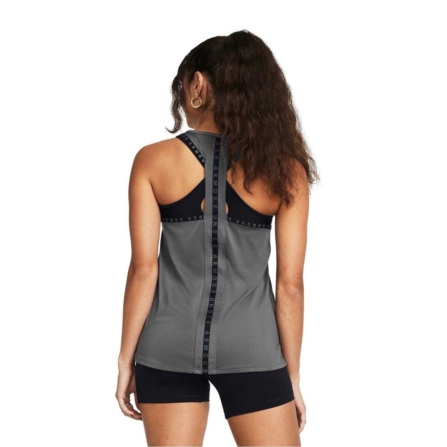 Grey - Lifestyle - Under Armour Womens-Ladies 4 Way Stretch Tank Top