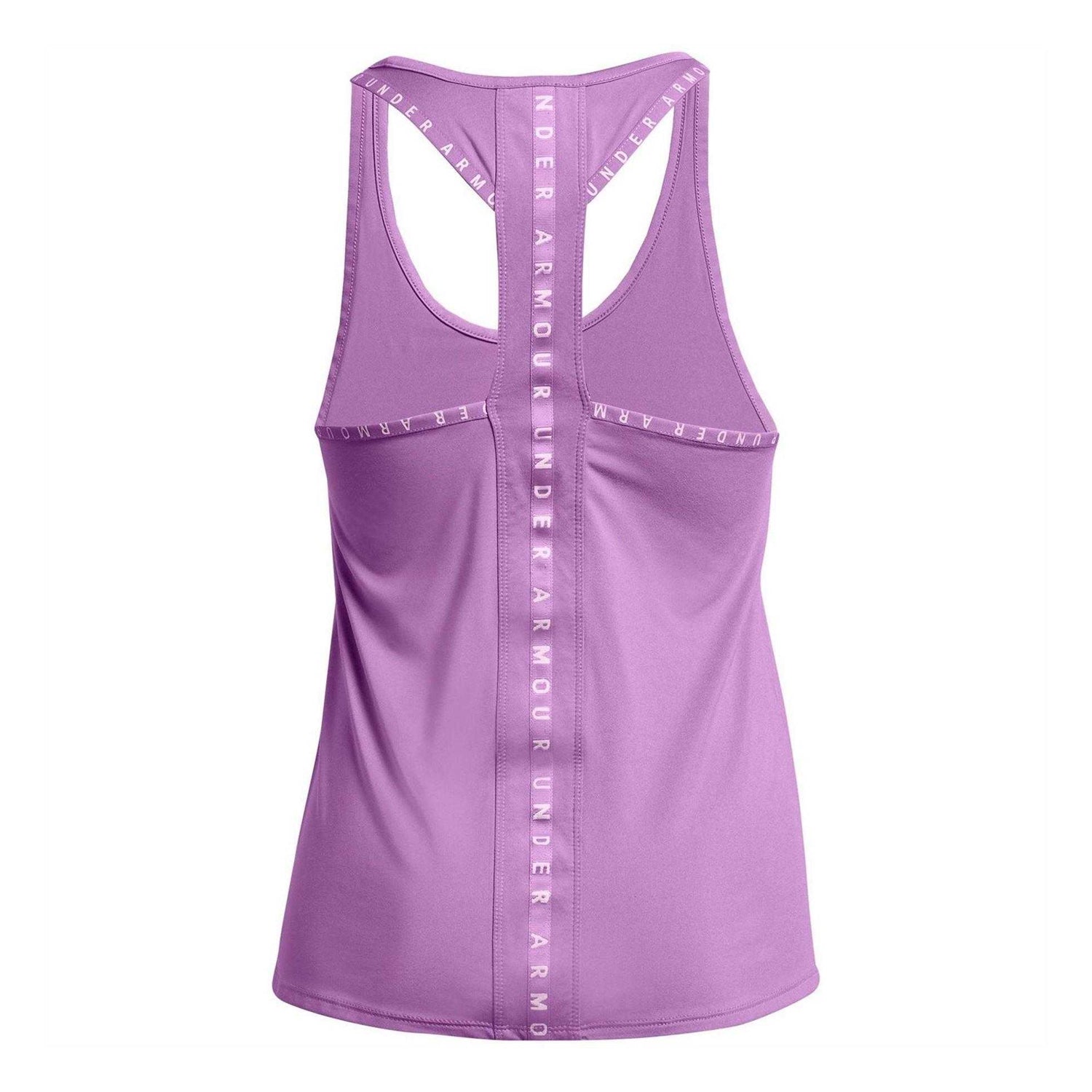 Purple - Back - Under Armour Womens-Ladies 4 Way Stretch Tank Top