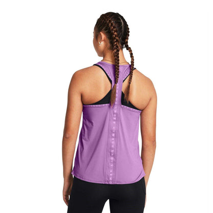 Purple - Lifestyle - Under Armour Womens-Ladies 4 Way Stretch Tank Top