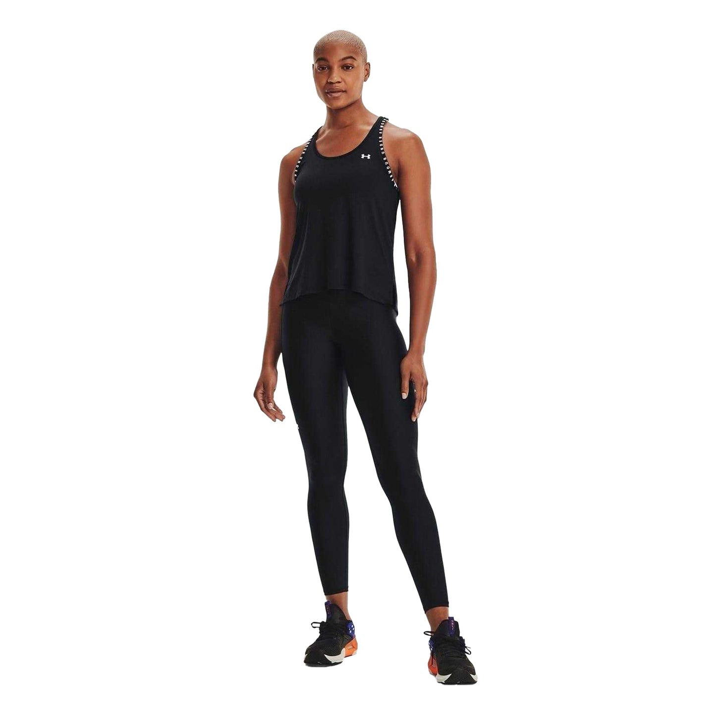 Black - Lifestyle - Under Armour Womens-Ladies 4 Way Stretch Tank Top