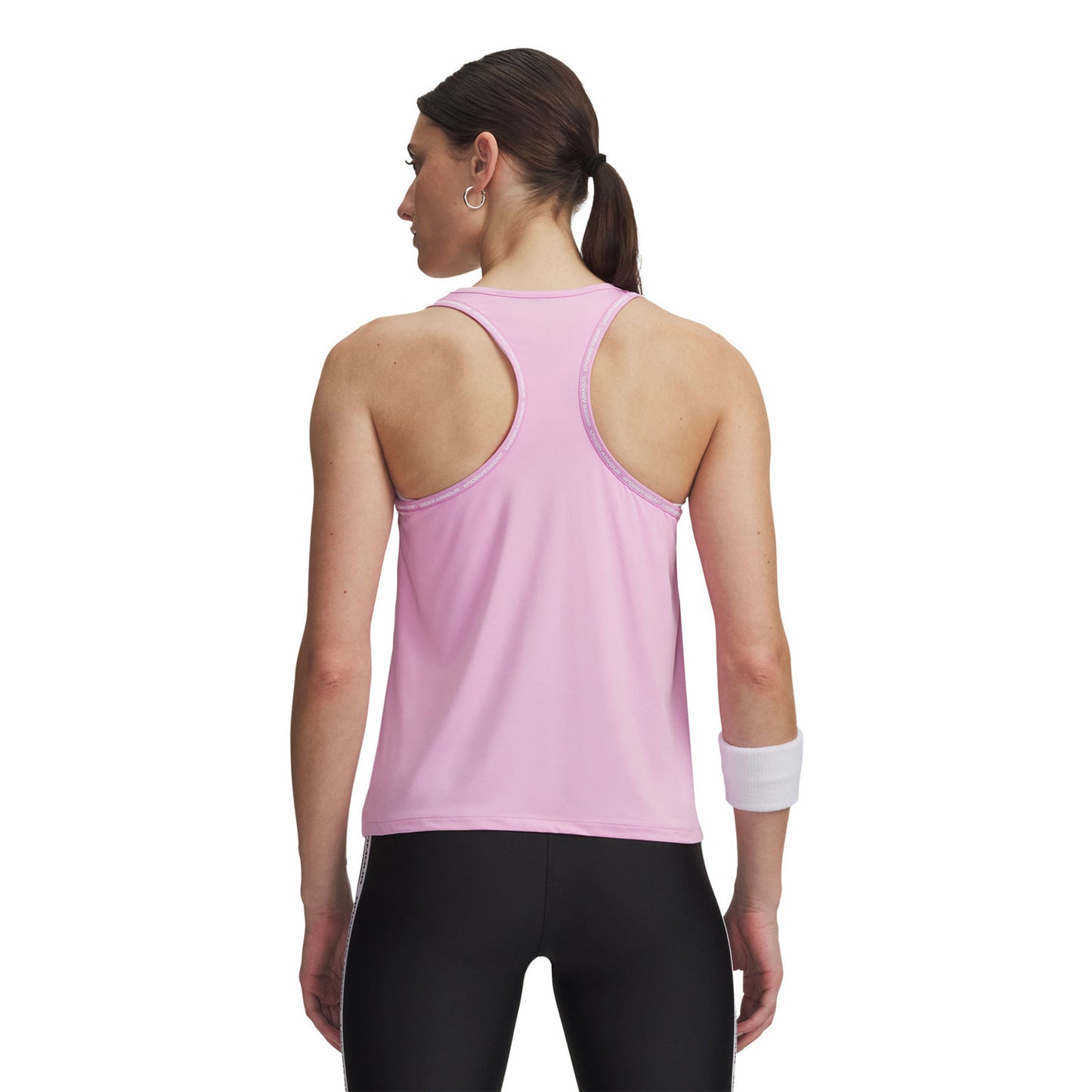 Dawn Pink - Back - Under Armour Womens-Ladies 4 Way Stretch Tank Top