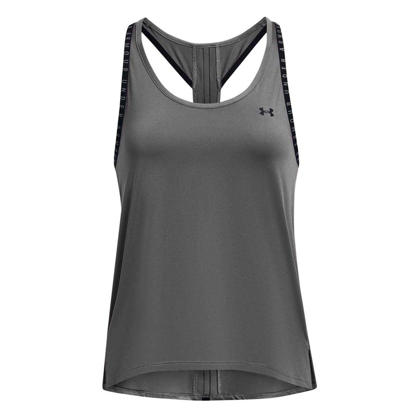 Grey - Front - Under Armour Womens-Ladies 4 Way Stretch Tank Top