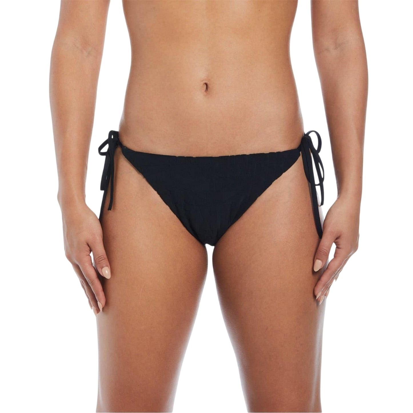 Black - Front - Nike Womens-Ladies Embossed Bikini Bottoms