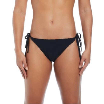 Black - Front - Nike Womens-Ladies Embossed Bikini Bottoms