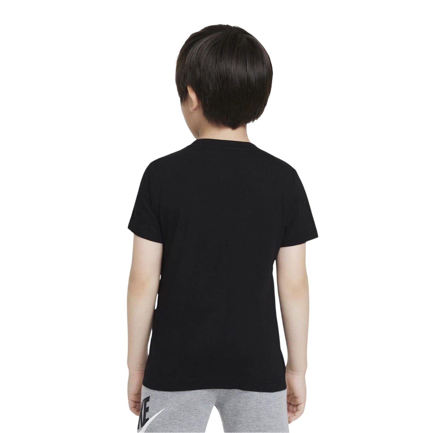 Black - Back - Nike Boys Futura Swoosh T-Shirt