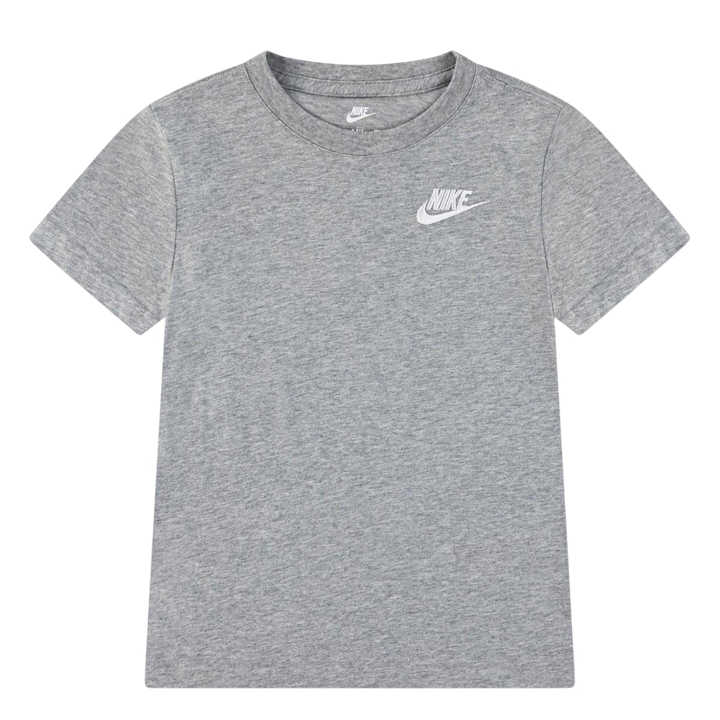 Grey - Front - Nike Boys Futura Swoosh T-Shirt