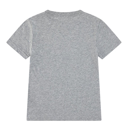 Grey - Back - Nike Boys Futura Swoosh T-Shirt