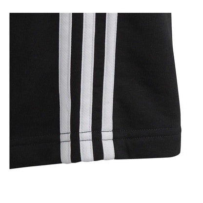 Black-White - Lifestyle - Adidas Girls Fleece 3 Stripes Shorts