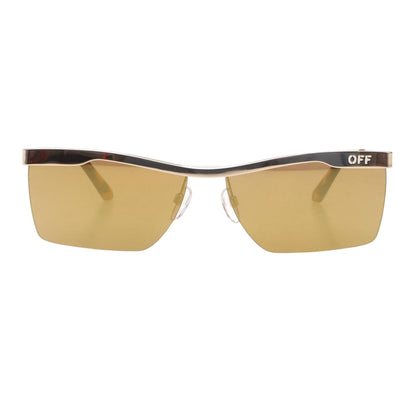 Gold - Front - Off White Rimini Mirrored Sunglasses