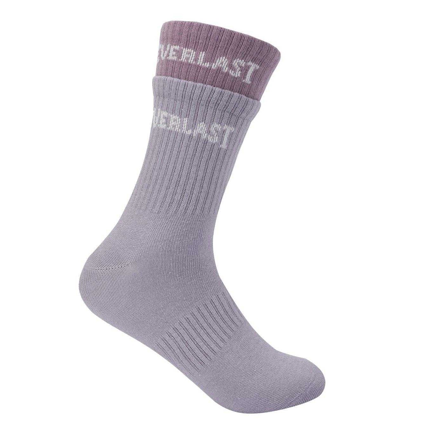 Multicoloured - Back - Everlast Womens-Ladies Lettering Crew Socks (Pack of 2)