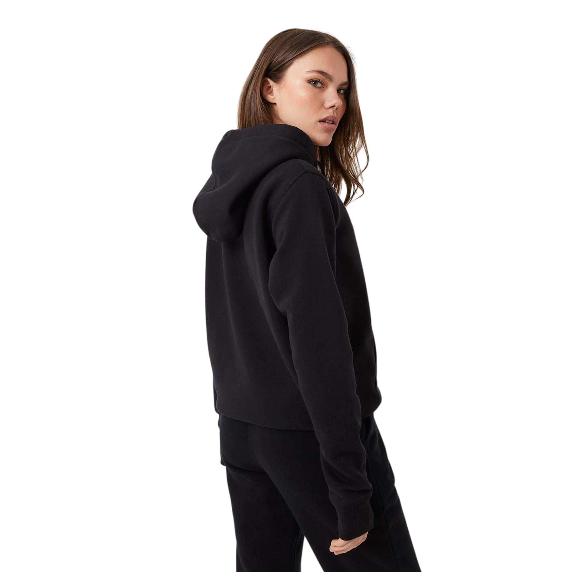 Black - Back - Jack Wills Womens-Ladies Pheasant Logo Full Zip Hoodie