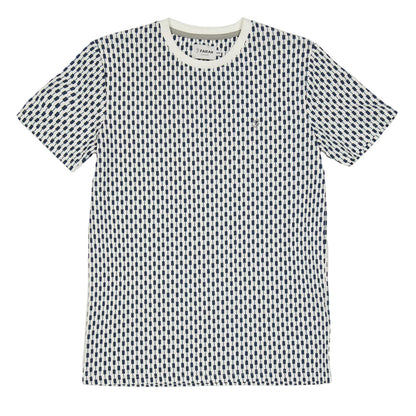 Off White - Front - Farah Childrens-Kids Geometric Jersey Embroidered Short-Sleeved T-Shirt
