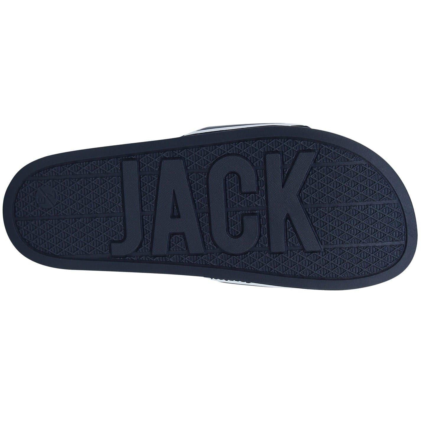 Navy - Back - Jack Wills Mens Logo Sliders