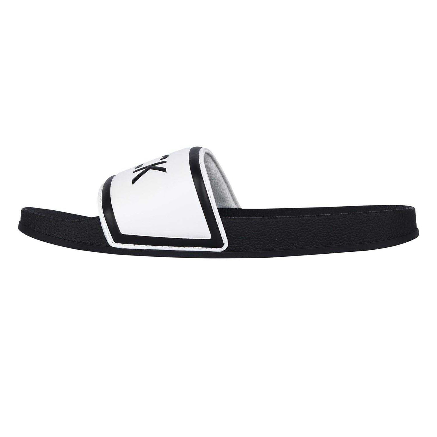 White-Black - Back - Jack Wills Mens Logo Sliders