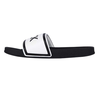 White-Black - Back - Jack Wills Mens Logo Sliders