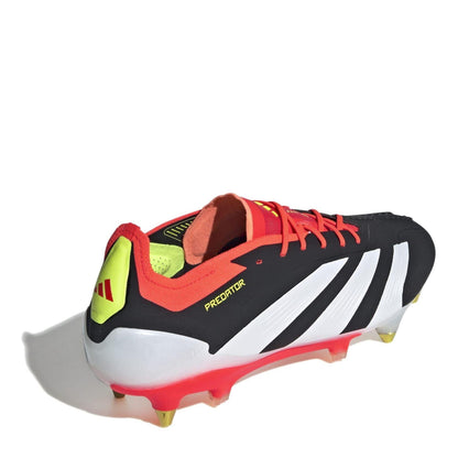 Black-White-Red - Lifestyle - Adidas Unisex Adult Predator Soft Ground Football Boots