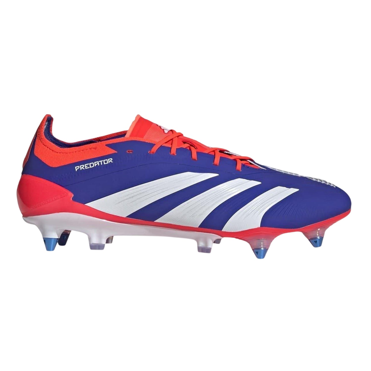 Blue-White-Red - Lifestyle - Adidas Unisex Adult Predator Soft Ground Football Boots