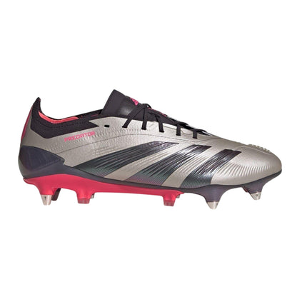 Silver-Black - Lifestyle - Adidas Unisex Adult Predator Soft Ground Football Boots
