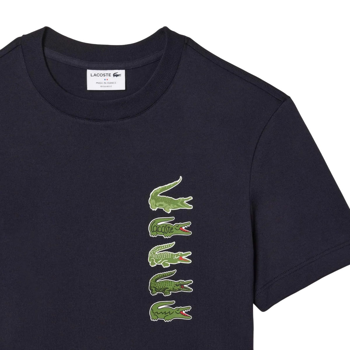 Blue - Back - Lacoste Mens Iconic Croc Regular T-Shirt