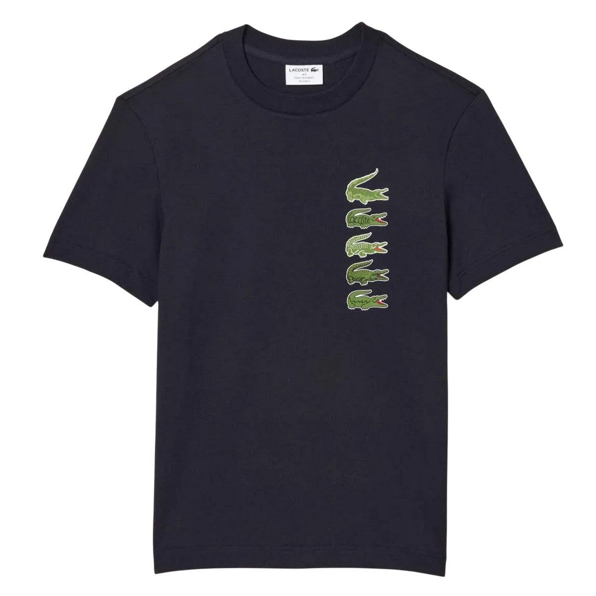 Blue - Front - Lacoste Mens Iconic Croc Regular T-Shirt