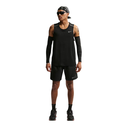 Black - Side - Nike Mens Miler Tank Top