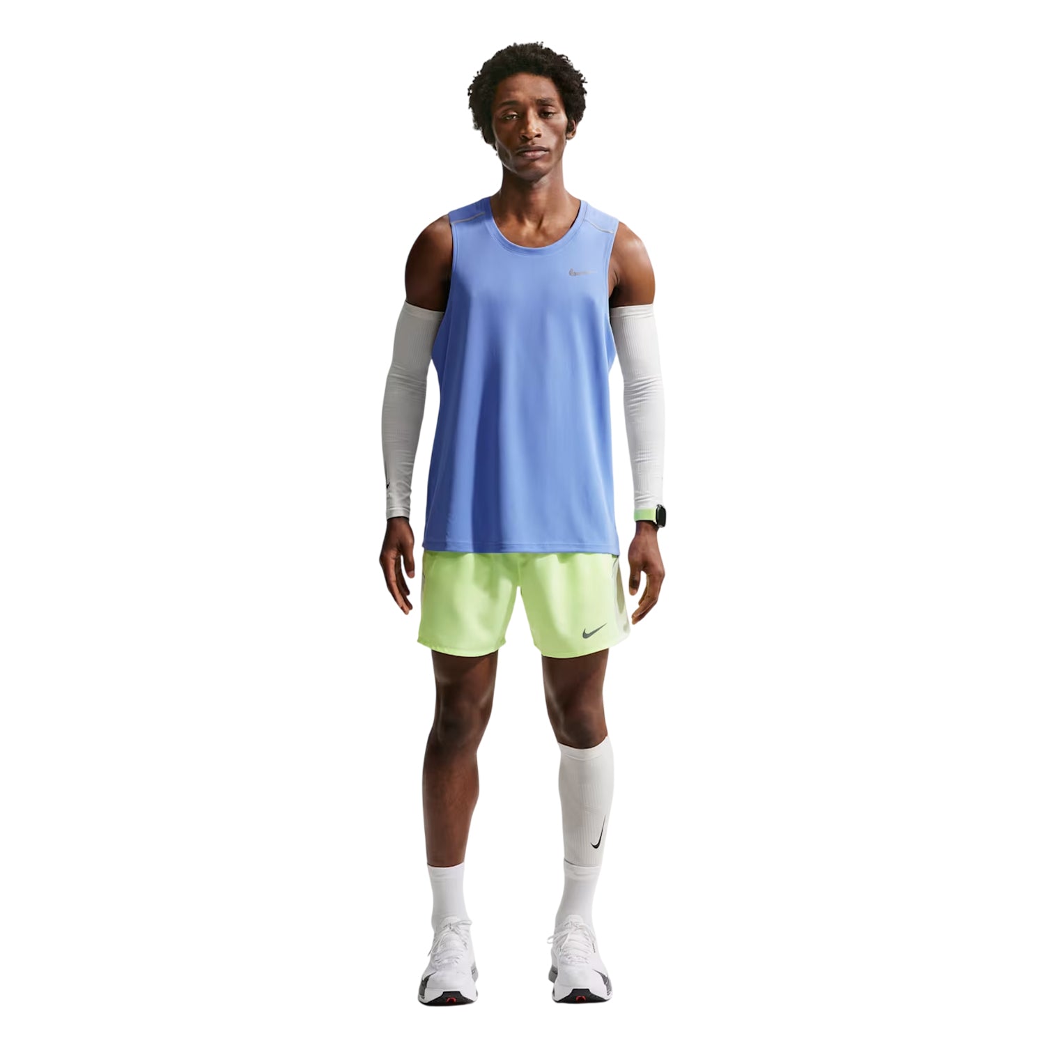 Royal Blue - Side - Nike Mens Miler Tank Top