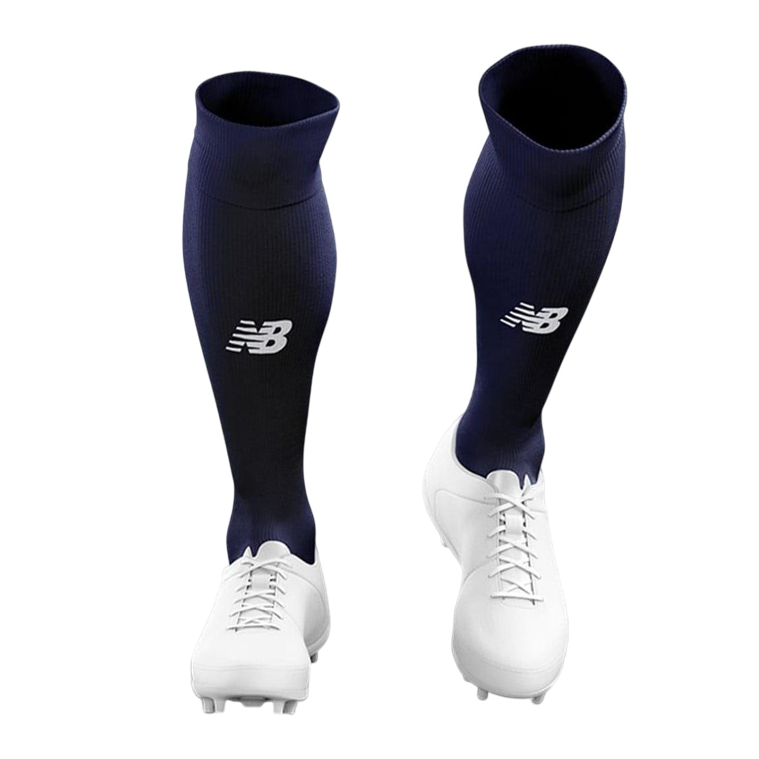 Navy - Front - New Balance Mens Logo Football Socks