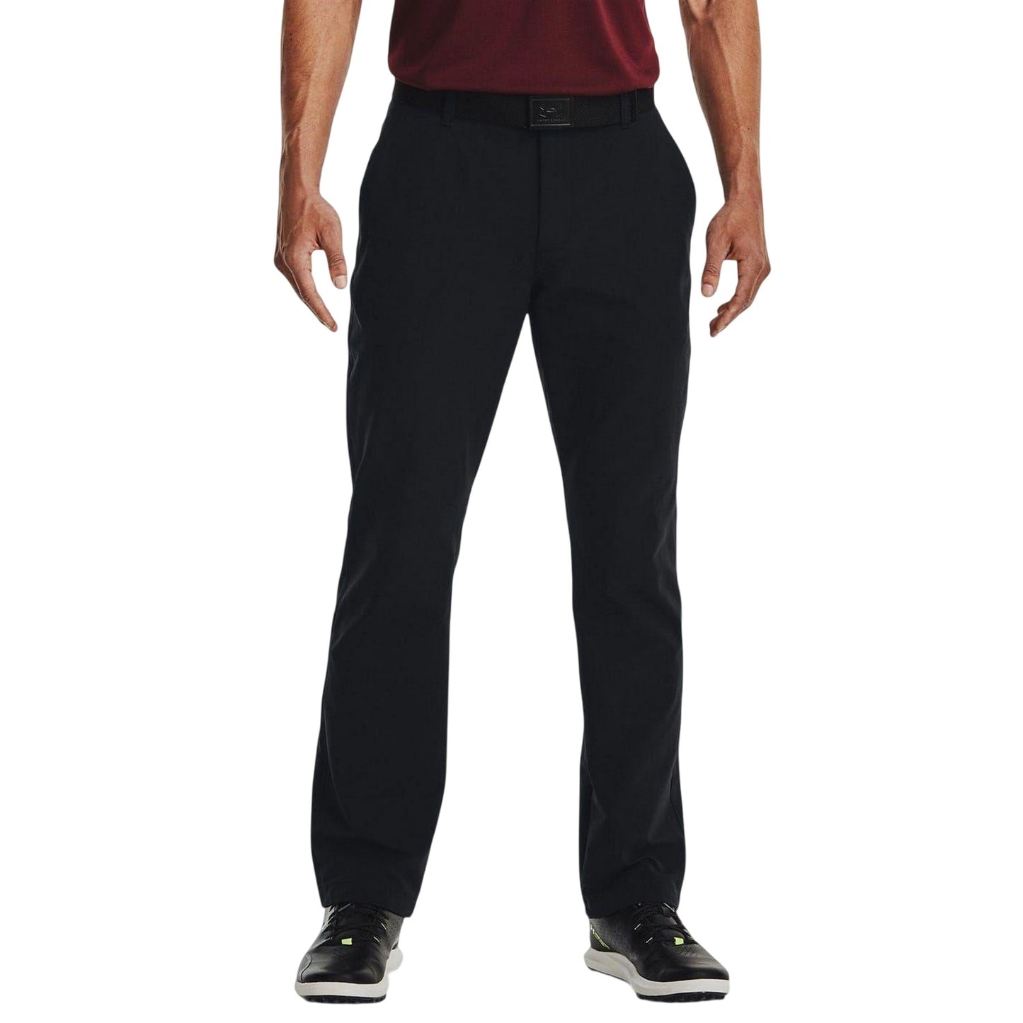 Black - Side - Under Armour Mens Tech Trousers