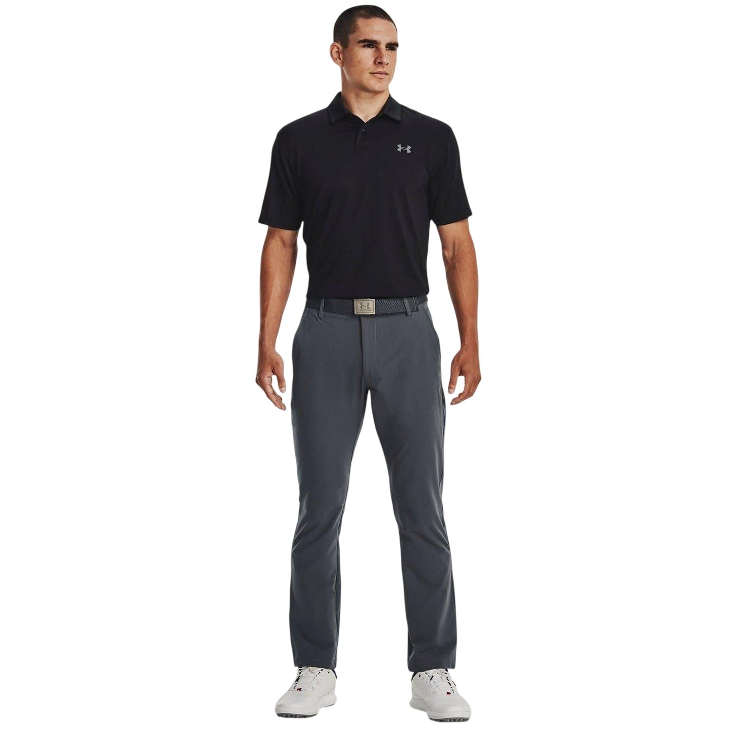 Frost Gray - Side - Under Armour Mens Tech Trousers