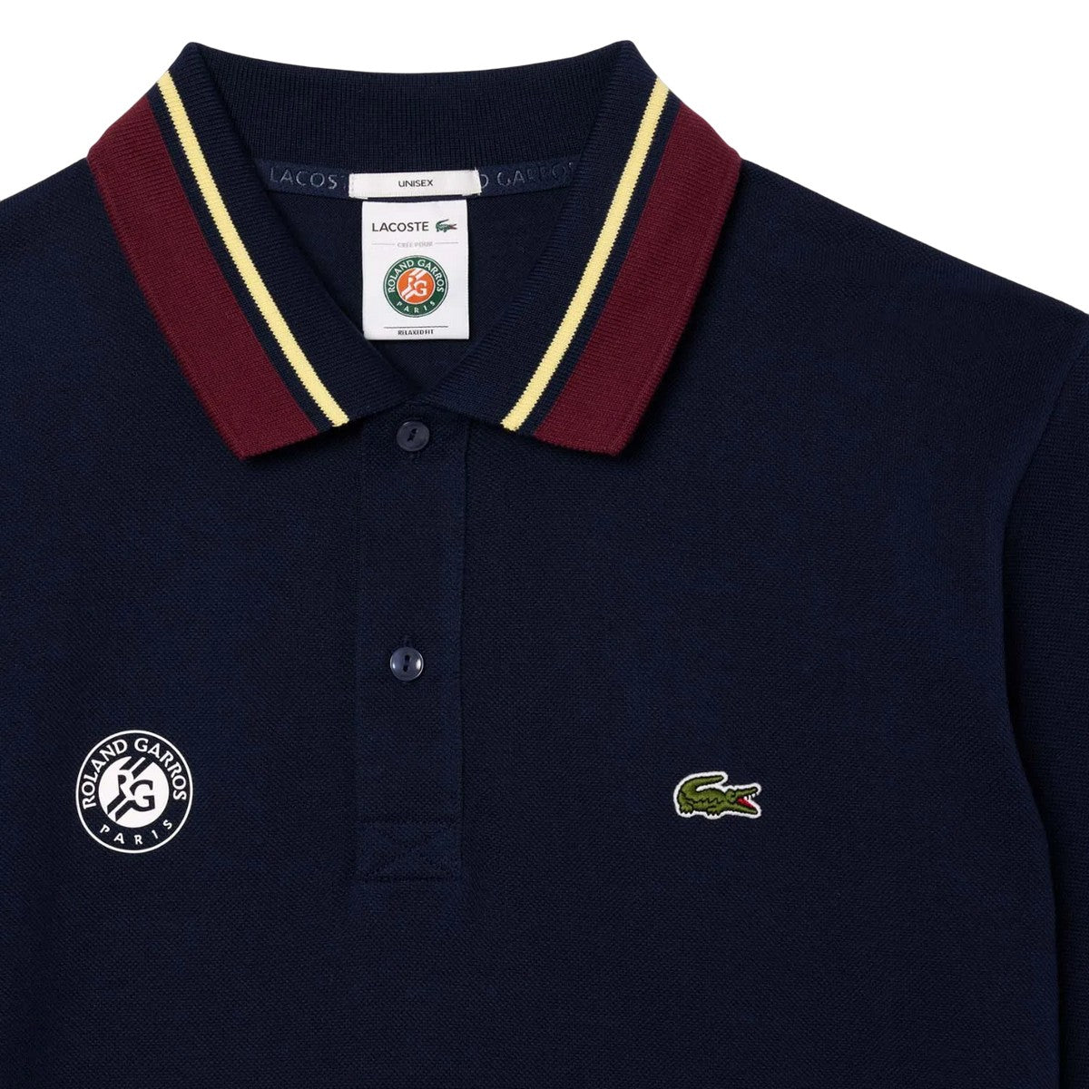 Blue - Back - Lacoste Unisex Adult Roland-Garros Edition Umpire Sport Polo Shirt