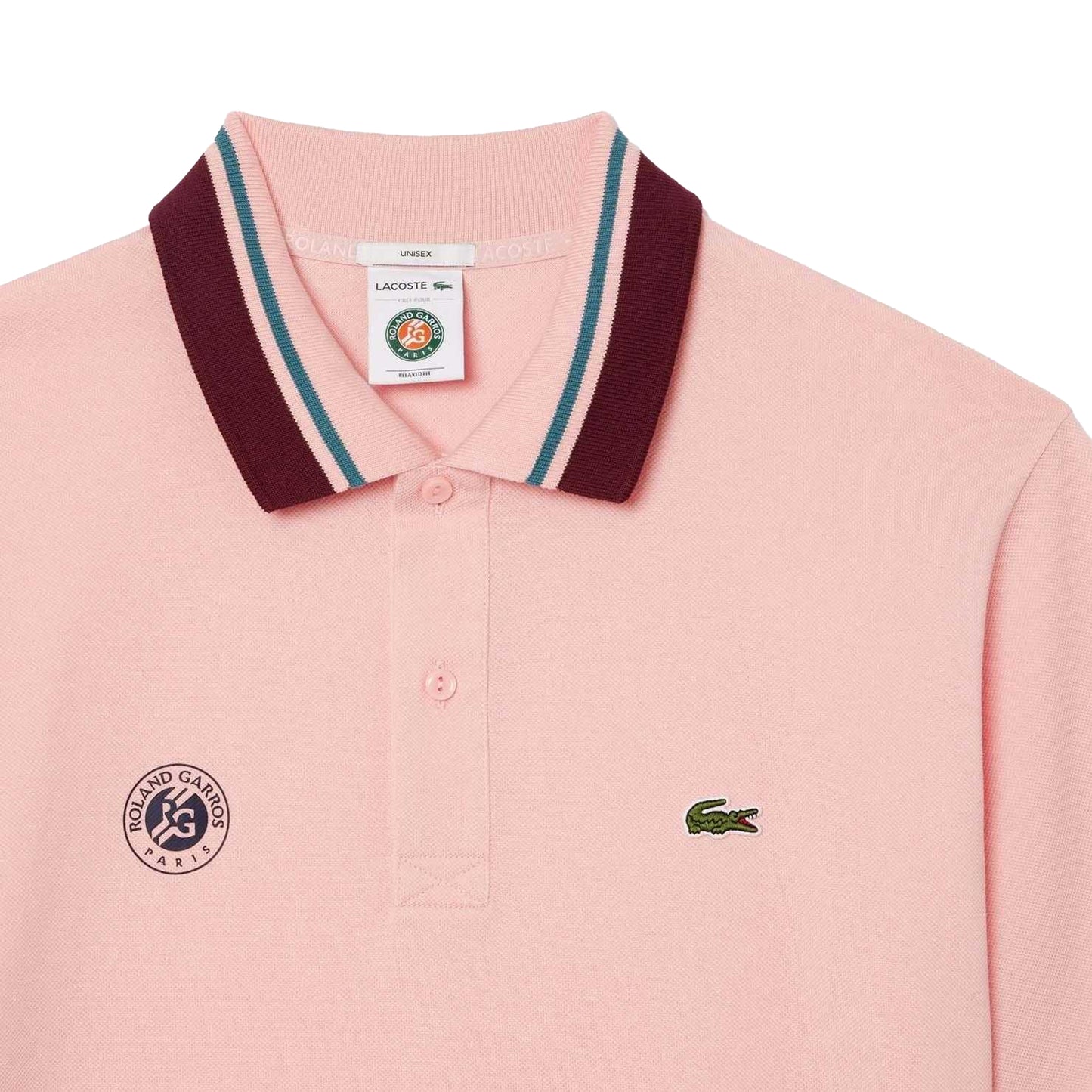 Pink - Pack Shot - Lacoste Unisex Adult Roland-Garros Edition Umpire Sport Polo Shirt