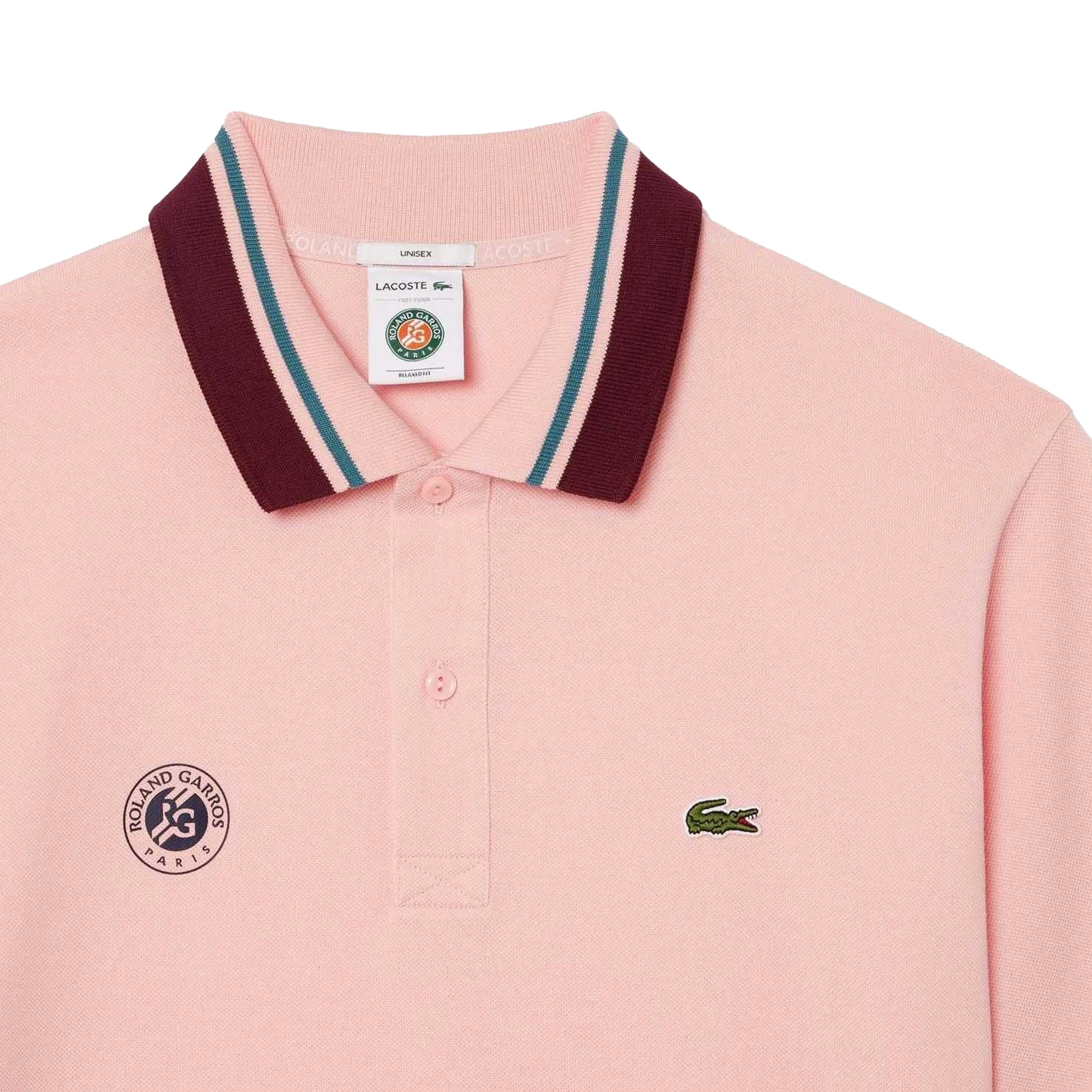 Pink - Pack Shot - Lacoste Unisex Adult Roland-Garros Edition Umpire Sport Polo Shirt