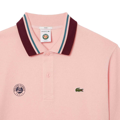 Pink - Pack Shot - Lacoste Unisex Adult Roland-Garros Edition Umpire Sport Polo Shirt