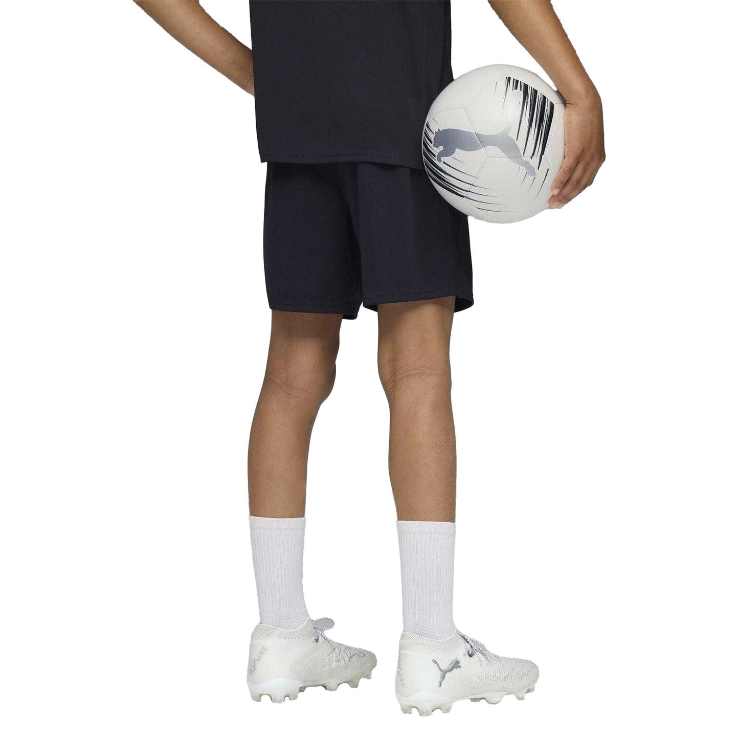 Navy-Orange - Pack Shot - Puma Childrens-Kids Cup Shorts