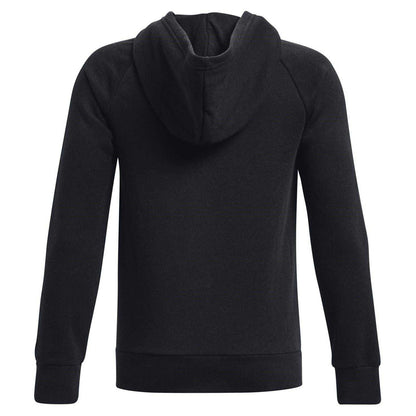 Black - Back - Under Armour Boys Logo Full Zip Hoodie
