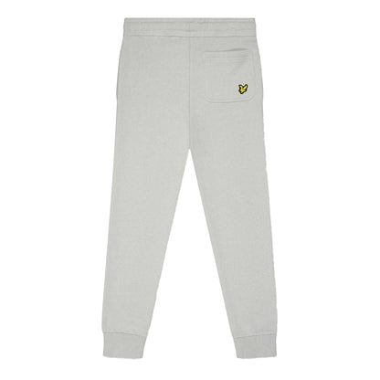 Grey Melange Marl - Back - Lyle & Scott Boys Script Jogging Bottoms