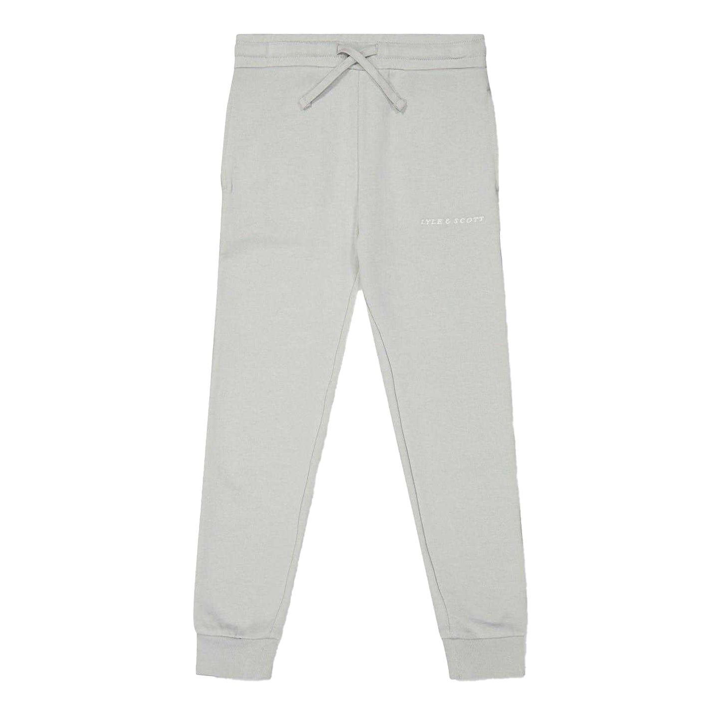 Grey Melange Marl - Front - Lyle & Scott Boys Script Jogging Bottoms