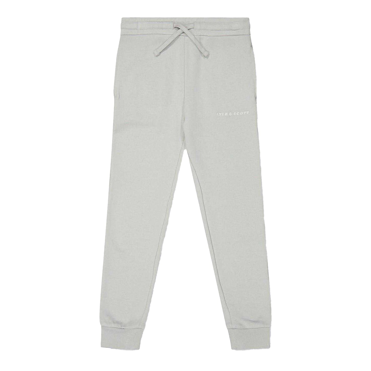 Grey Melange Marl - Front - Lyle & Scott Boys Script Jogging Bottoms