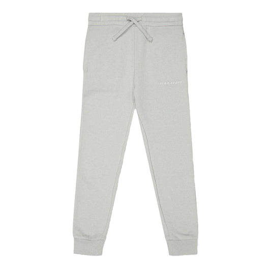 Grey Melange Marl - Front - Lyle & Scott Boys Script Jogging Bottoms