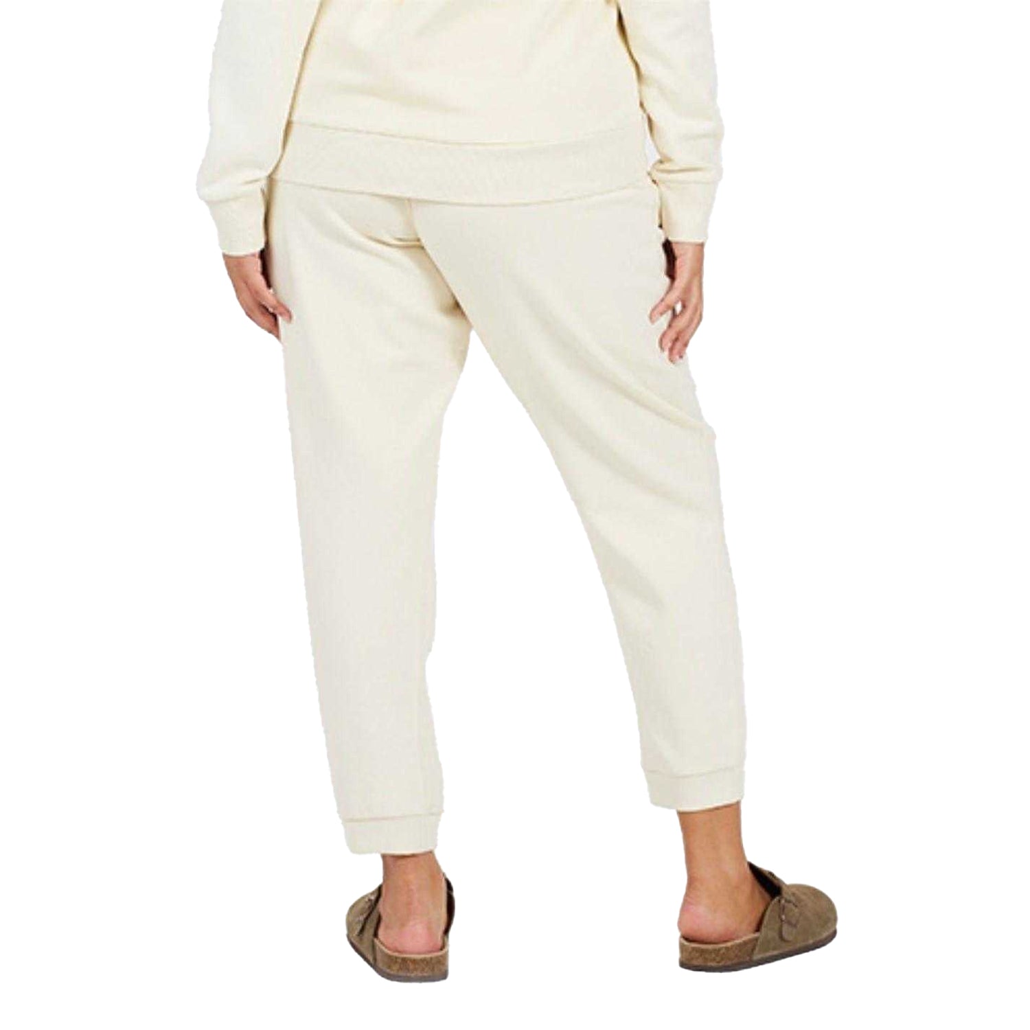 Cream - Back - Brave Soul Womens-Ladies Plus Jogging Bottoms