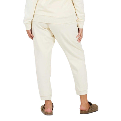 Cream - Back - Brave Soul Womens-Ladies Plus Jogging Bottoms