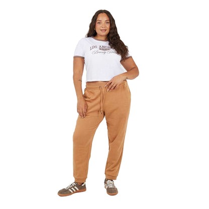 Camel - Lifestyle - Brave Soul Womens-Ladies Plus Jogging Bottoms