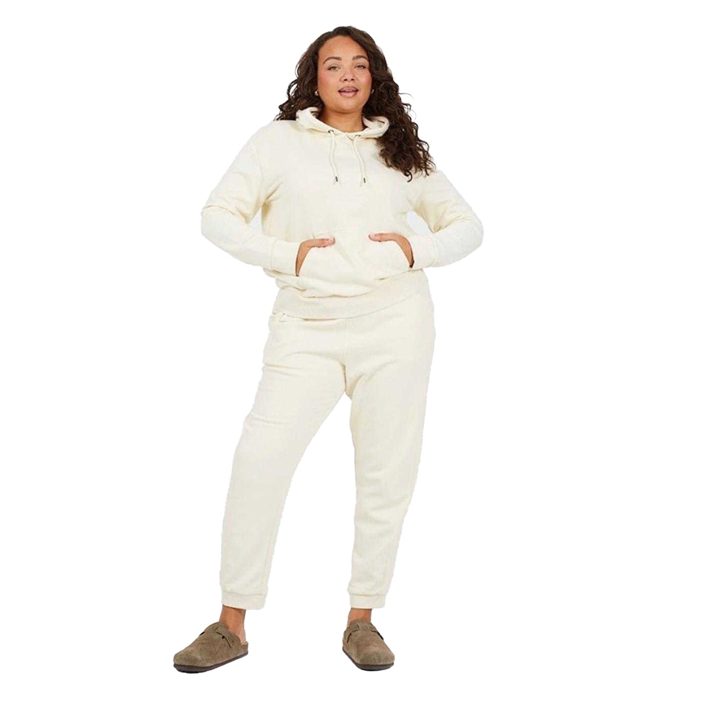 Cream - Lifestyle - Brave Soul Womens-Ladies Plus Jogging Bottoms