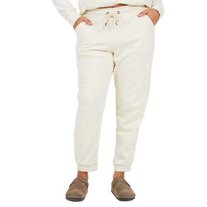 Cream - Front - Brave Soul Womens-Ladies Plus Jogging Bottoms