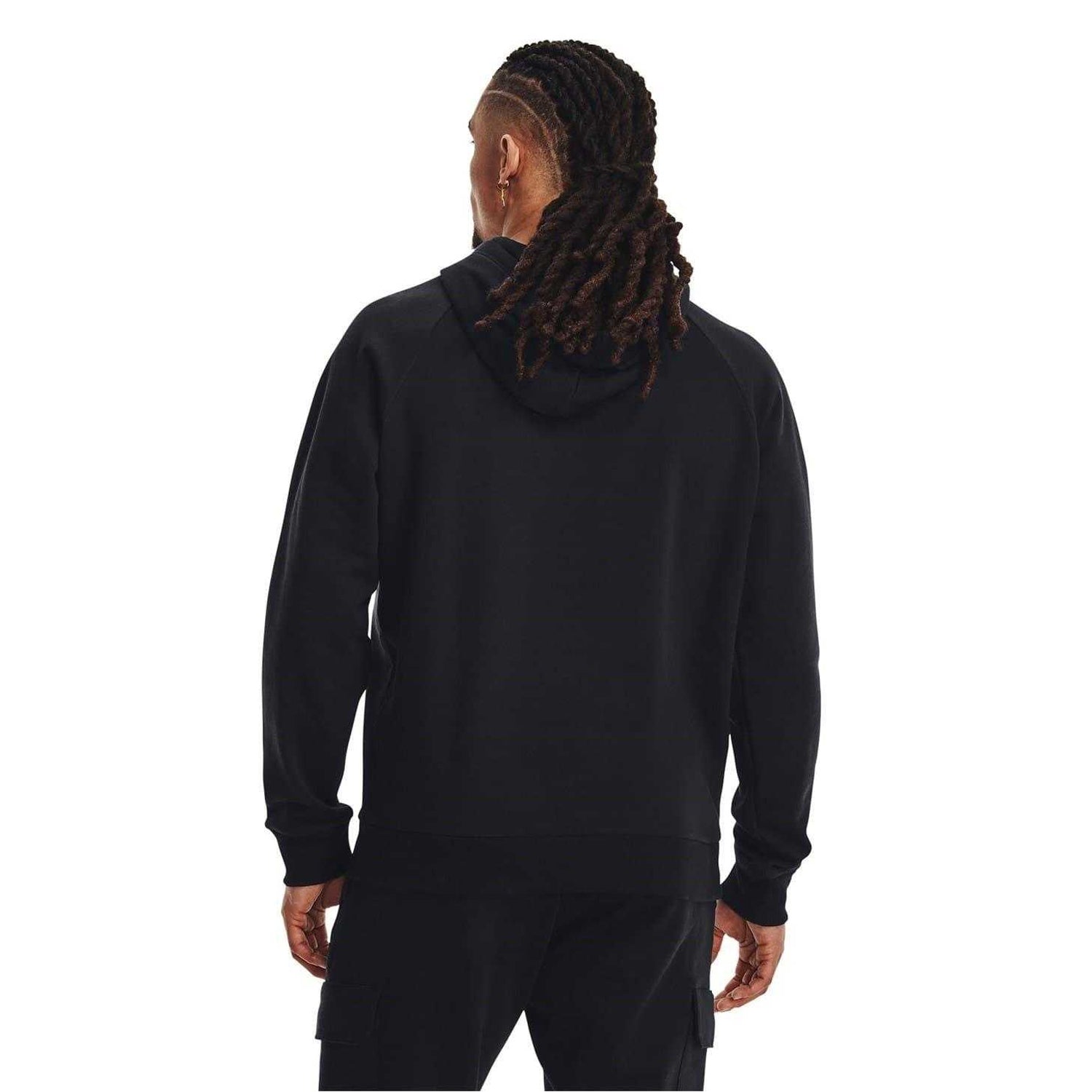 Black - Back - Under Armour Mens Fleece Hoodie
