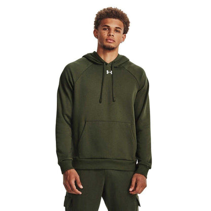 Marine-White - Side - Under Armour Mens Fleece Hoodie