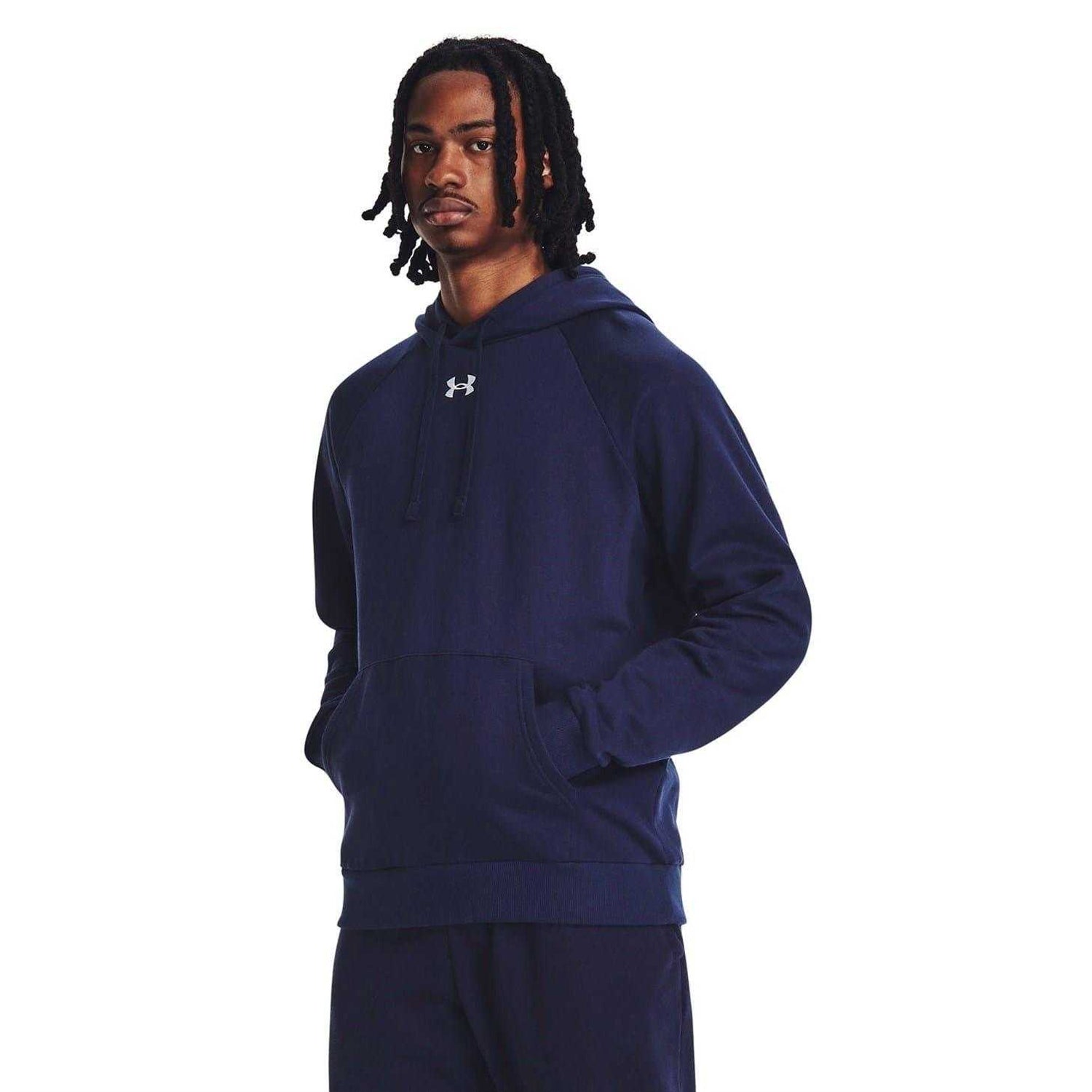 Midnight Navy - Back - Under Armour Mens Fleece Hoodie